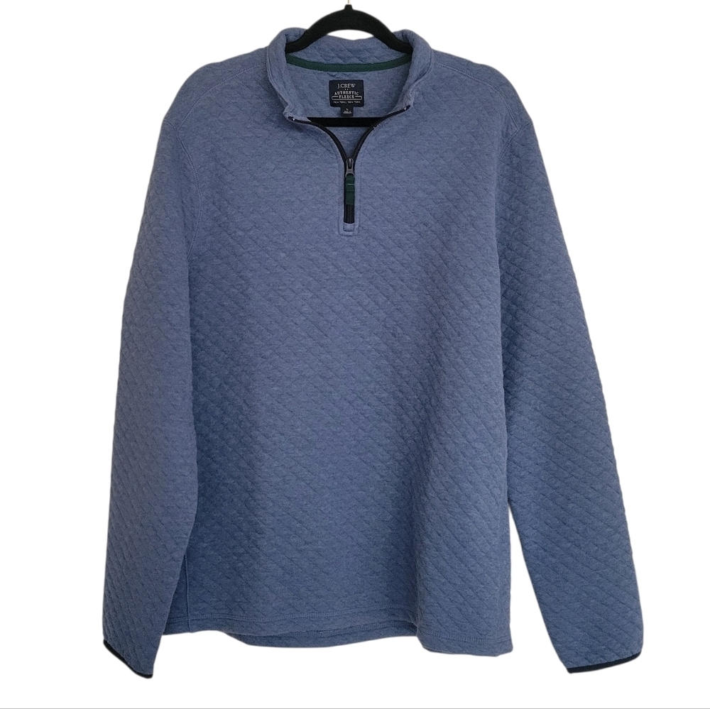 J. Crew Authentic Half-Zip Fleece Quilted Pullover